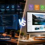 Custom coding vs website building tools