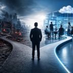 Business professionals collaborating with a software development partner to build digital solutions that drive business growth